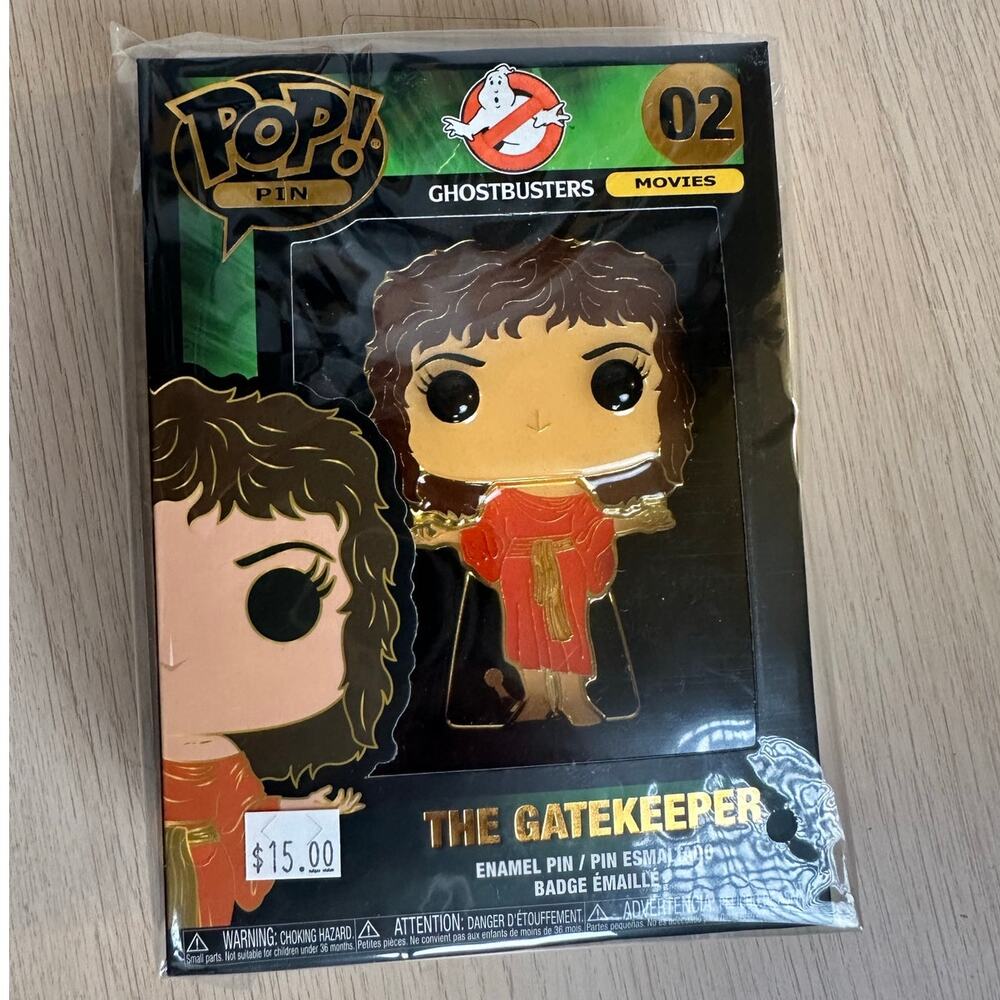 Funko Pop Pin Ghostbusters - The Gatekeeper 4” Pop! Enamel Pin "New"